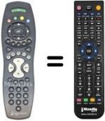 Télécommande équivalente FRANCE TELECOM NUMERICABLE (ver. 2)